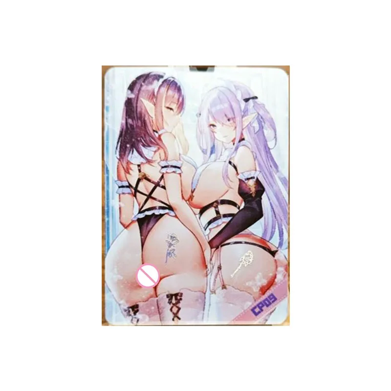 Anime Goddess Story Rare CP Refraction Game Cards Rem Ram Ganyu Eula Yelan Dehya Toys for boys Collectible Card Birthday Present