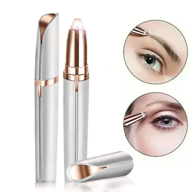 Electric Eyebrow Trimmer Electric Face Eyebrow Hair Trimmer Mini Portable Women Body Shaver Remover Blade Eye Rechargeable