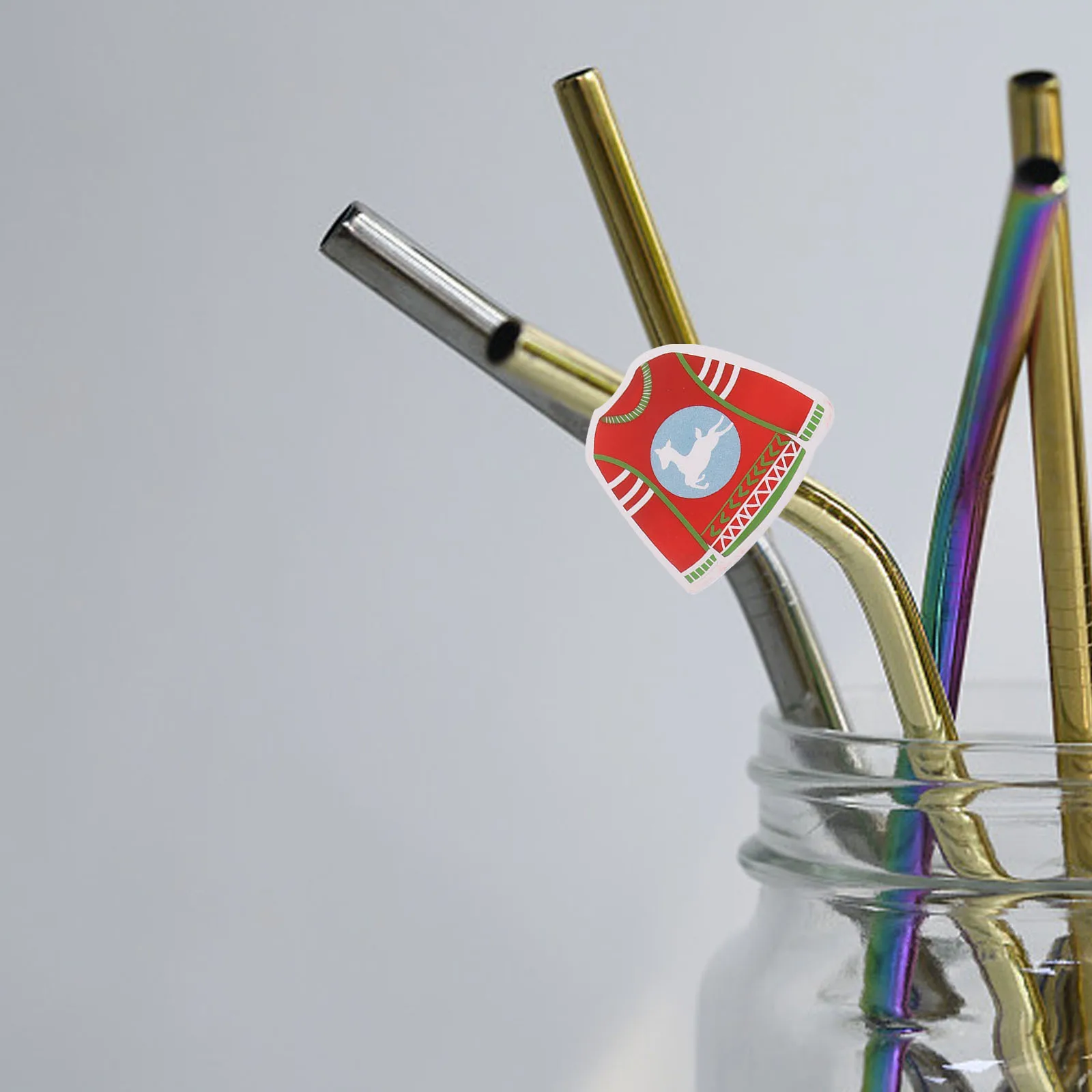 

1Set Christmas Straw Plastic Material Disposable Colorful Party Decorations Xmas Straws Decorative Festive Party Supply