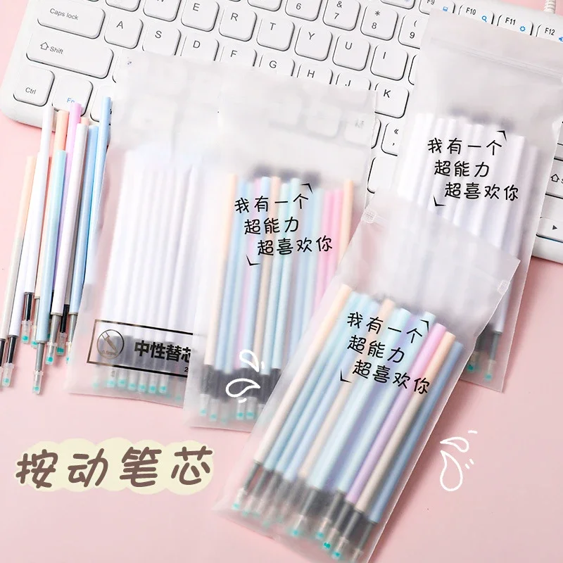20 stücke neutraler Stift Ersatz kern schwarze Tinte Refil Nadel rohr Kugel Typ Feder Schreibwaren