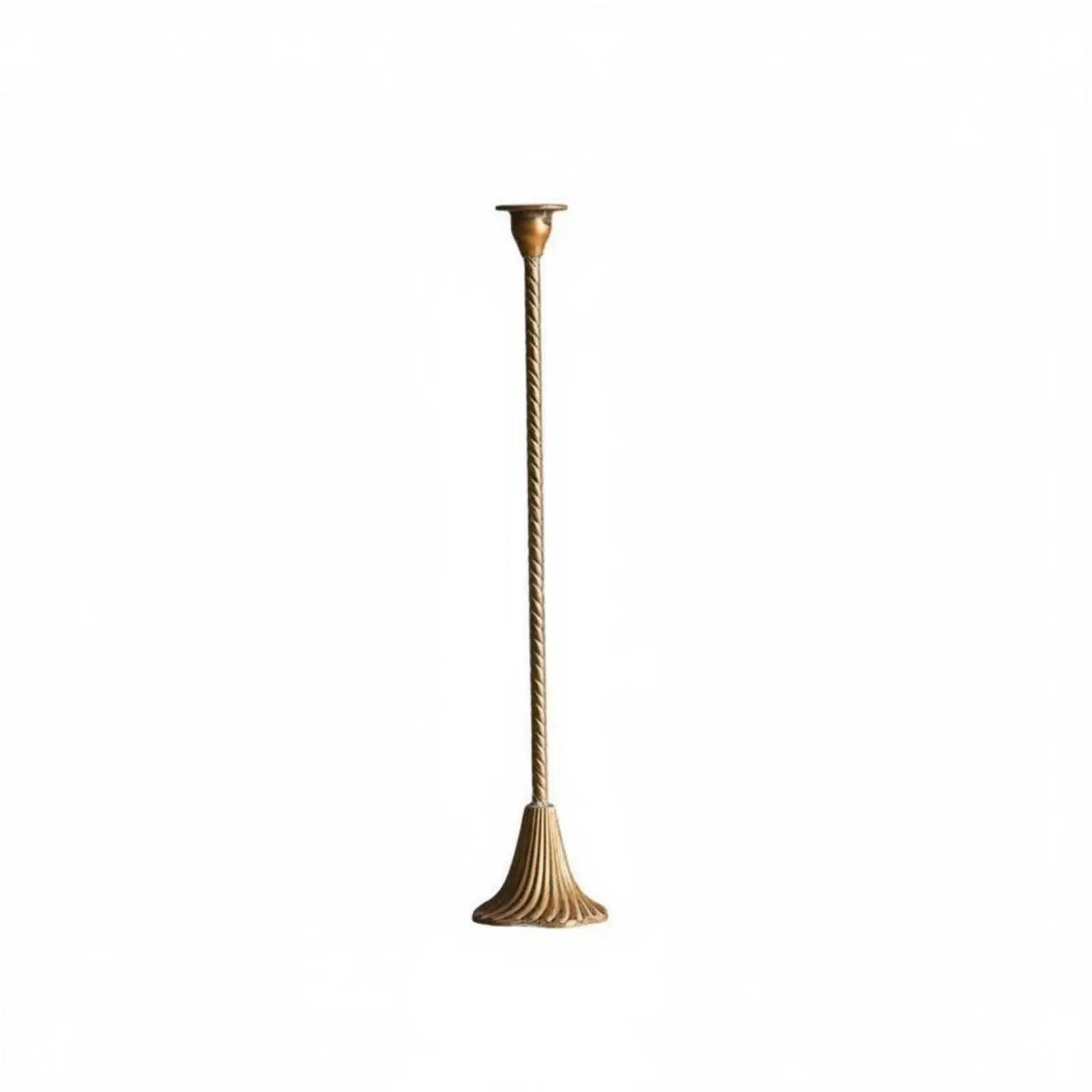 Twisted Gold Candle Holder Stable Base Home Decor for Guest House, Hotel Room