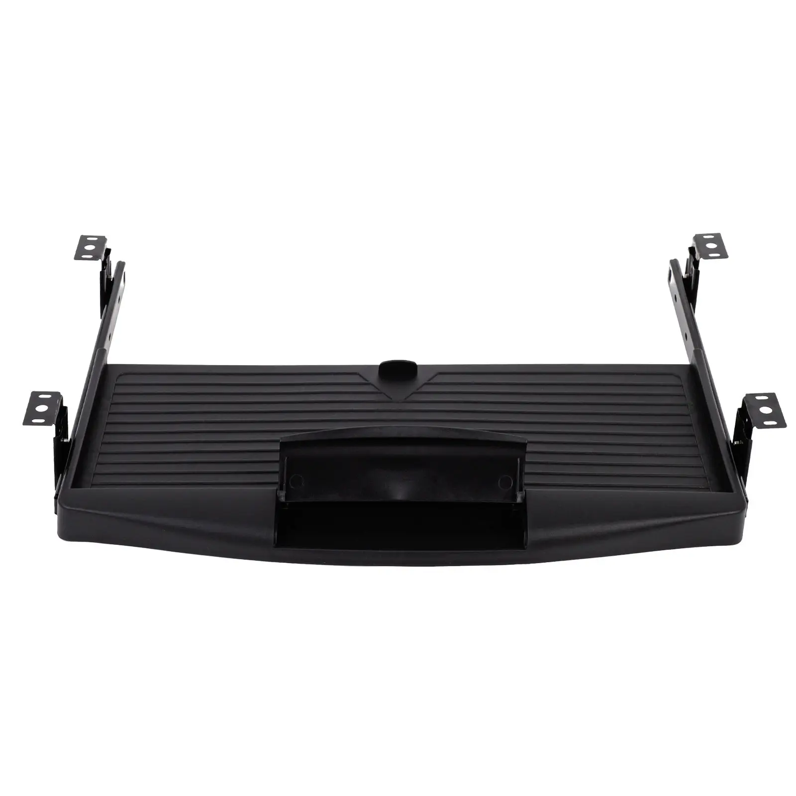 Under Desk Keyboard Storage Tray Drawer Type Slide Out Platform Made of Wear Resistant Aluminum Alloy PP Space Saving Desk