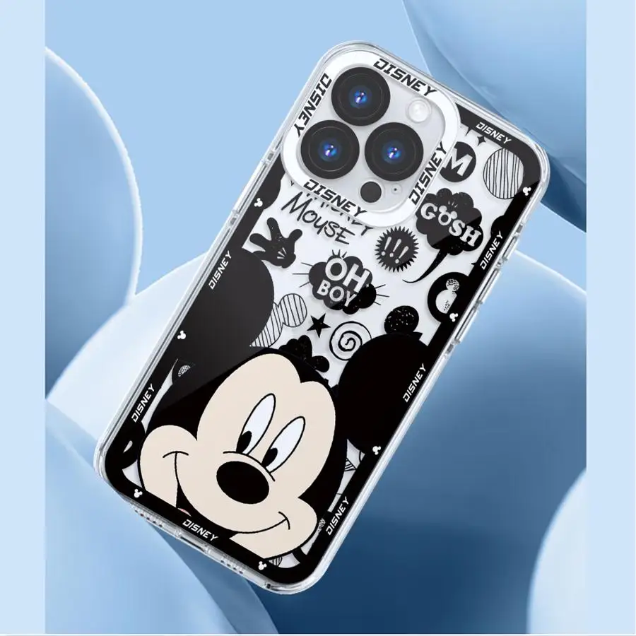 Disney Mickey Stitch Minnie Phone Case for Xiaomi Mi 11 Lite 12T 11T Pro 9A 10A 10C 12 12C 13C 5G Poco X3 NFC X3 Pro Cover image 6