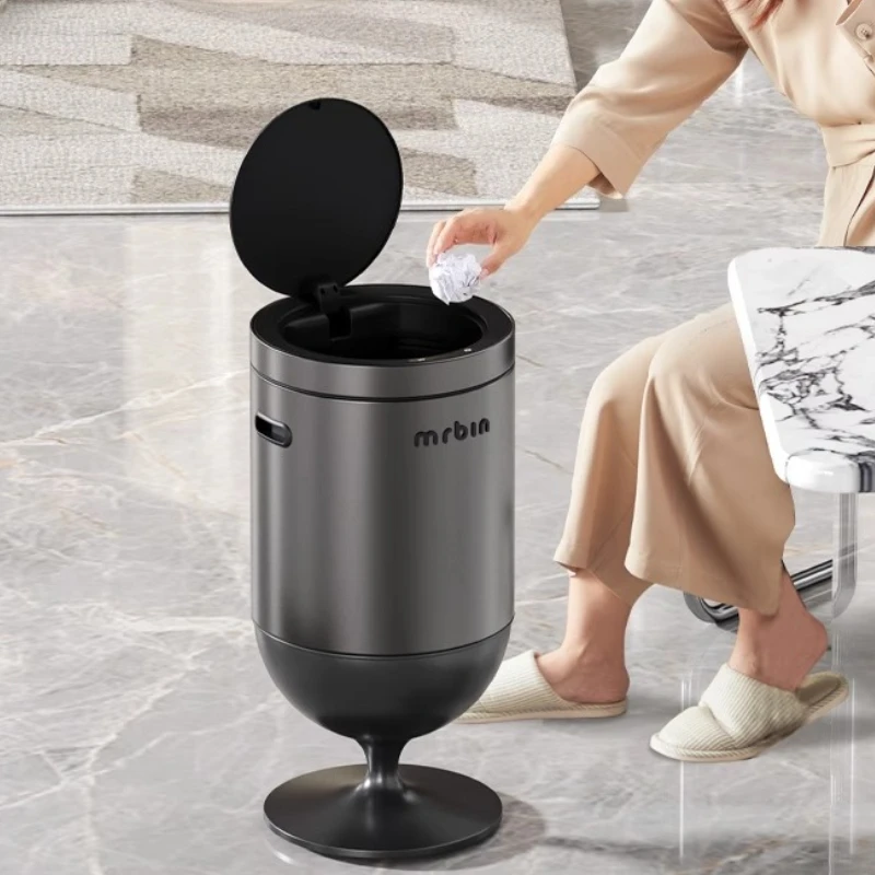 

Индукционный мусорный бак из нержавеющей стали, большой емкости, водонепроницаемый, для ванной комнаты, для раздельного сбора мусора, для кухни