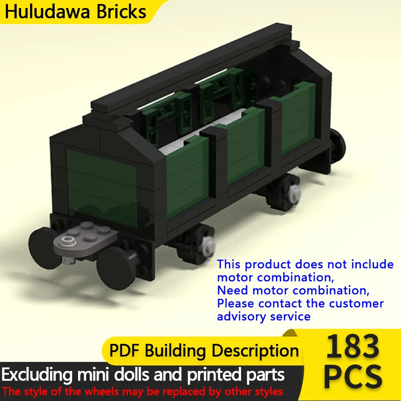

Модель городской автомобиль MOC, строительные кирпичи, железнодорожный груз, открытый универсал, модульная технология, детские праздничные подарки, сборные игрушки, костюм
