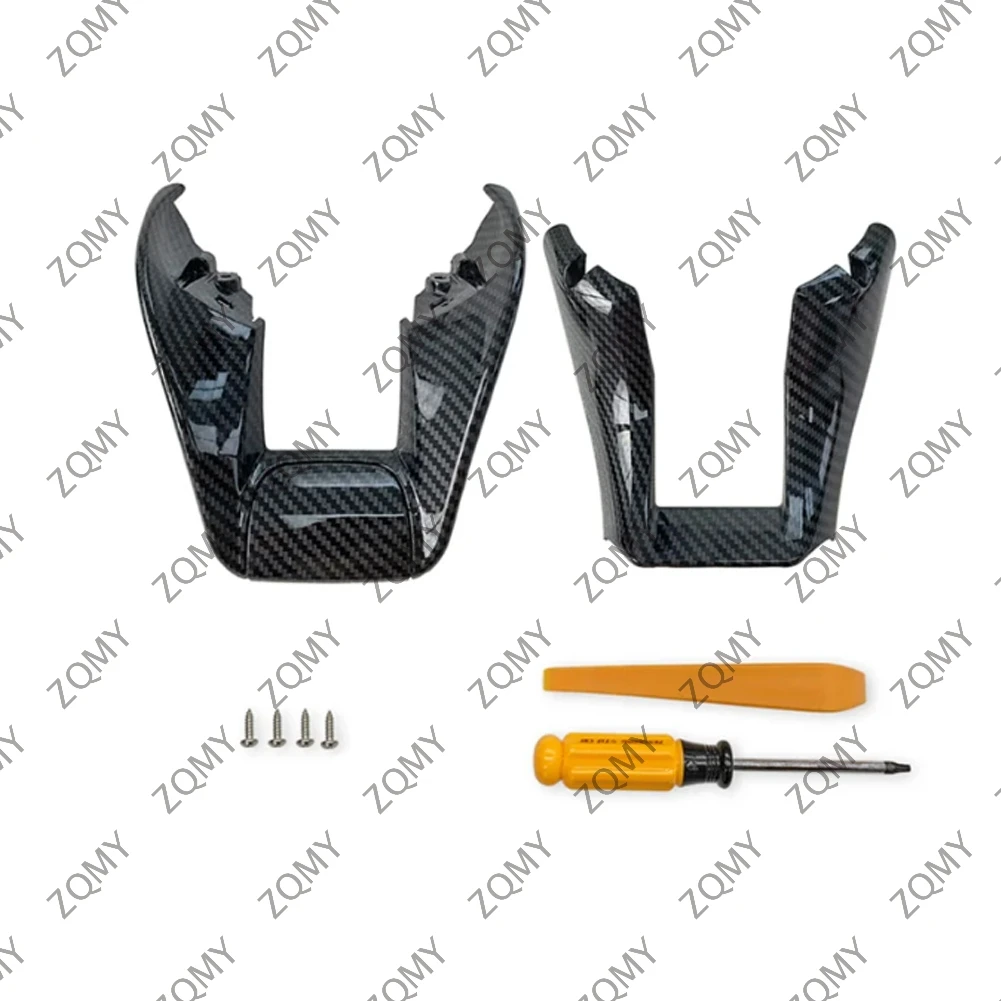 Embellecedor de cubierta inferior para volante de coche, estilo AMG, W117, W205, W213, W218, W222, X253, CLA, CLS, GLA, GLC, GLE, C63, AMG