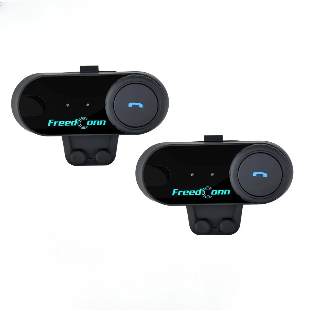 2pcs Freedconn t-comvb Motorcycle Intercom Helmet Bluetooth Headset