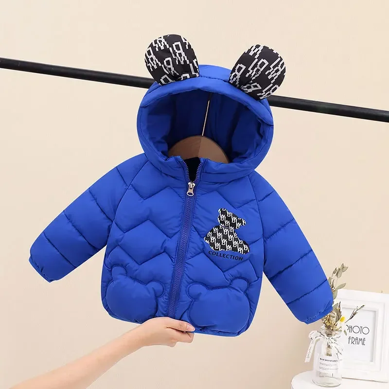 2023 New Winter Children Down Coats Cute Cartoon Warm Down Jackets for Kids Boys Girls Hooded Baby Jacket Coats Outwear Parkas