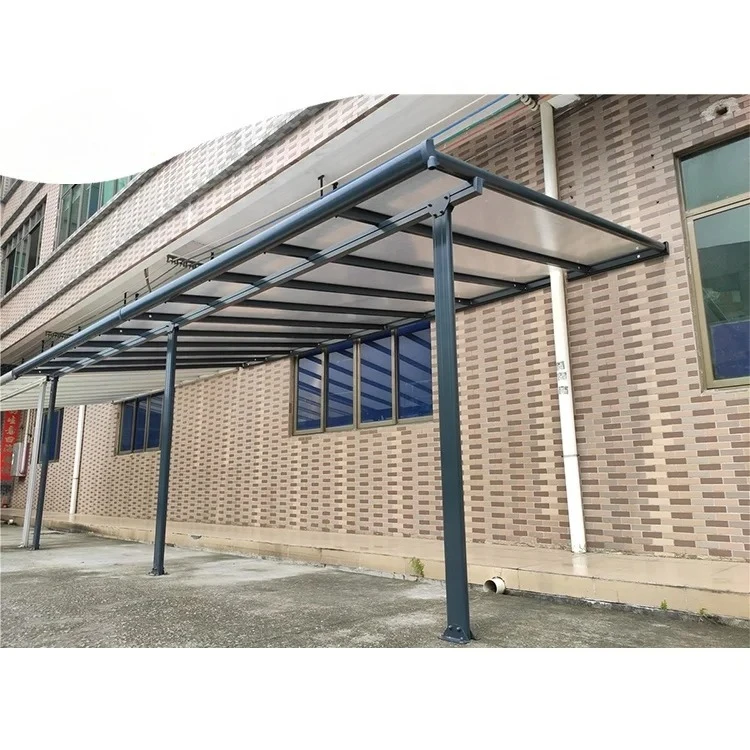 Best Selling Fireproof Awning Outdoor Window Rainproof Shade Car Aluminum Balcony Canopy Motion Light Patio Cover Roof