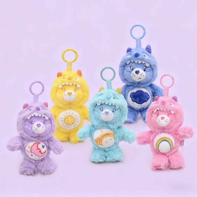 

New Cute Cartoon Care Bears Rainbow Bear Monster Plush Pendant Pendant Toy Doll Keychain Girl Birthday Gifts