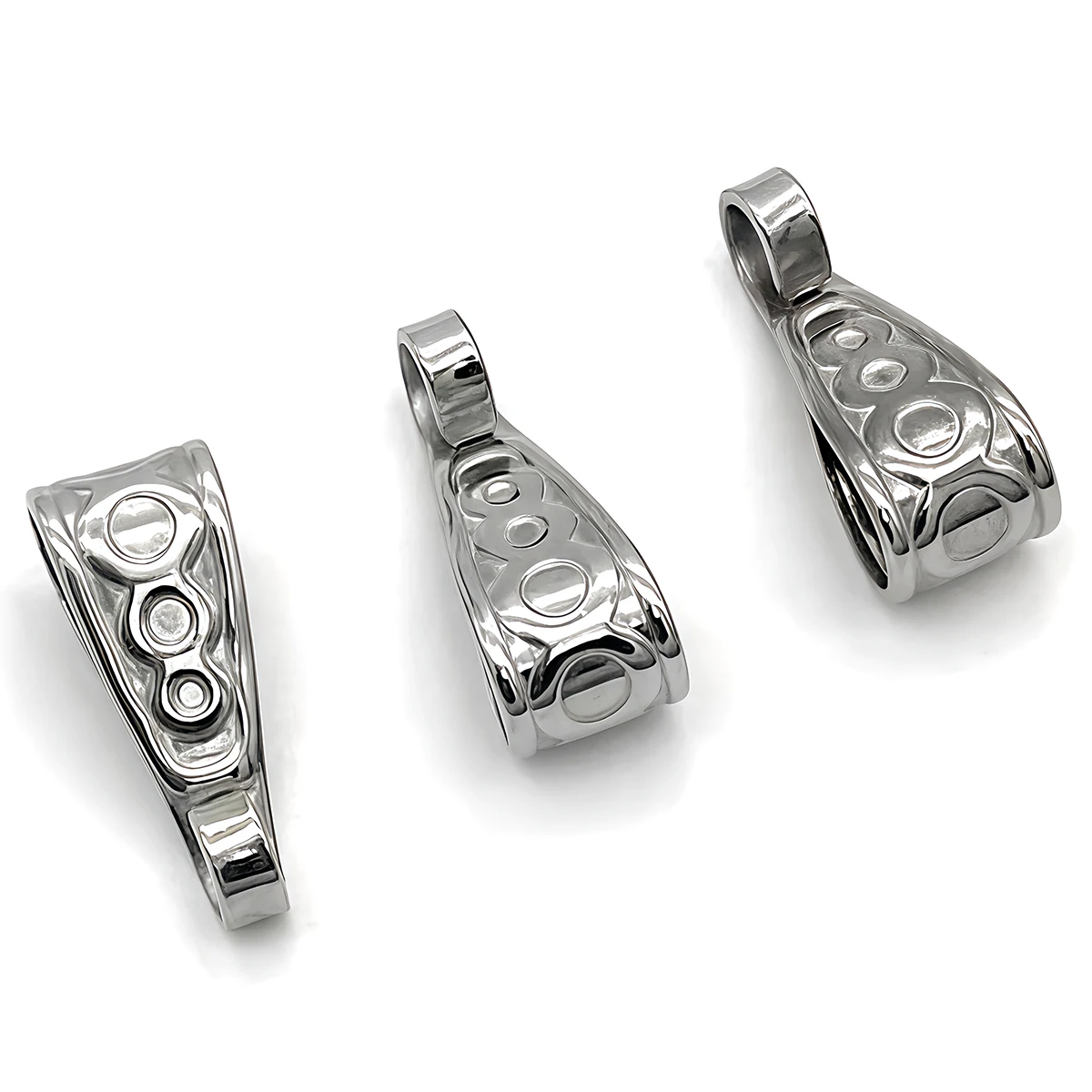 10-30 Stück Edelstahl-Anhängerhaken, Verbindungsstücke, Verschlüsse 6x16mm, Halsketten-Anhängerclips, Zubehör für die Schmuckherstellung – Detail 4