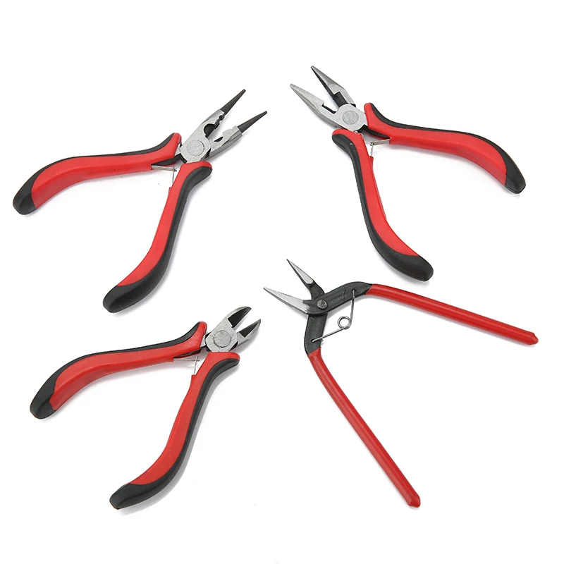 Round Long Nose Needle Cutting Wire Pliers High Quality Steel Jewelry Pliers Kit Set Equipment Accessories For Jewelry Making