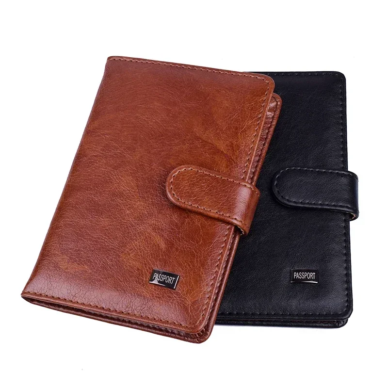 Hot Travel Hasp Passport Holder Cover Leather Wallet Women Men Passports For Document Pouch Cards Case обложка на паспорт