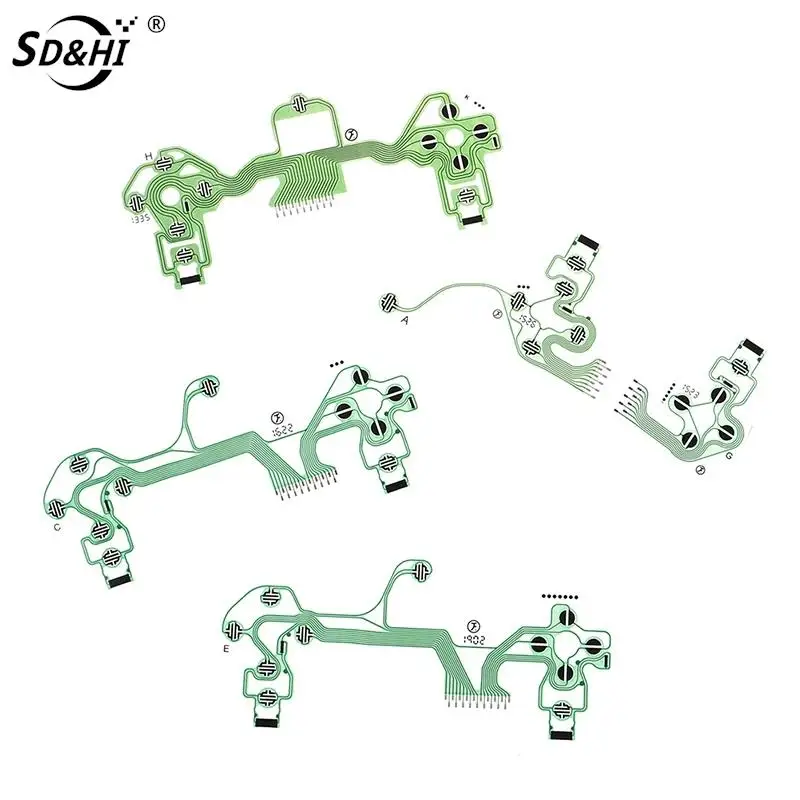 Replacement Buttons Ribbon Circuit Board for PS4 Dualshock 4 Pro Slim Controller Conductive Film Keypad flex Cable PCB