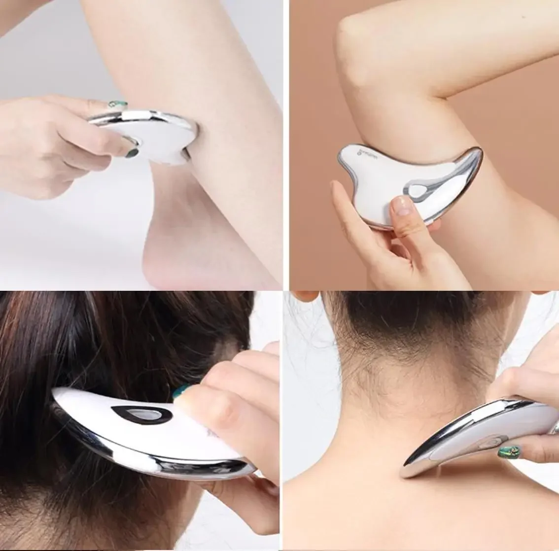 Wellskins Micro-current Smart Gua Sha Massager Household Whole Body Meridian Brush Massager Dredge Facial Beauty Device