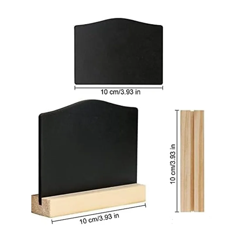 AU61-12 스탠드가 있는 미니 칠판, 라벨링용 작은 칠판 나무 표지판, 미니 보드 세트, 장소 카드, 가격표