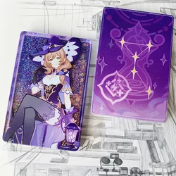 Game Genshin Impact Lisa Cartoon Acrylic Brick Quicksand Mahjong BL Stand Model Cosplay Anime Souvenir Collection Decor Gift