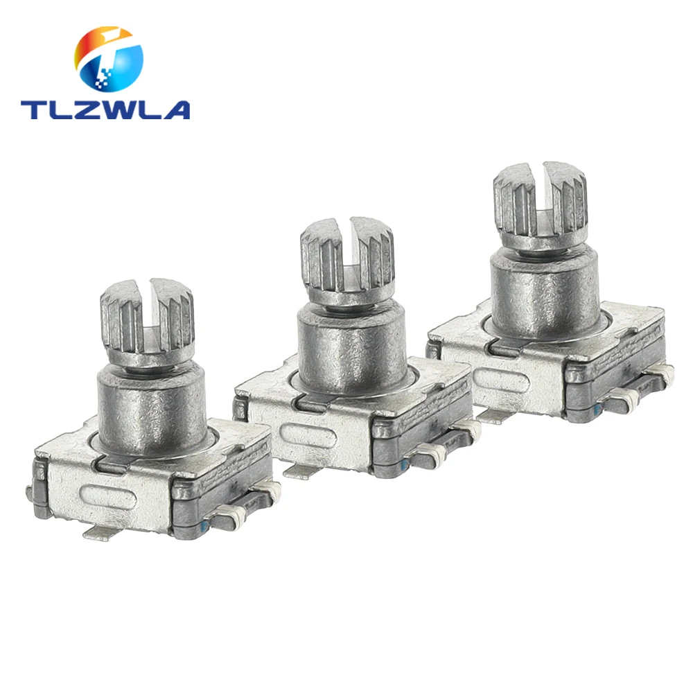 5PCS Rotary Encoder Switch EC11 With Push Switch 5Pin SMD Type Handle Length 10MM Plum Shaft