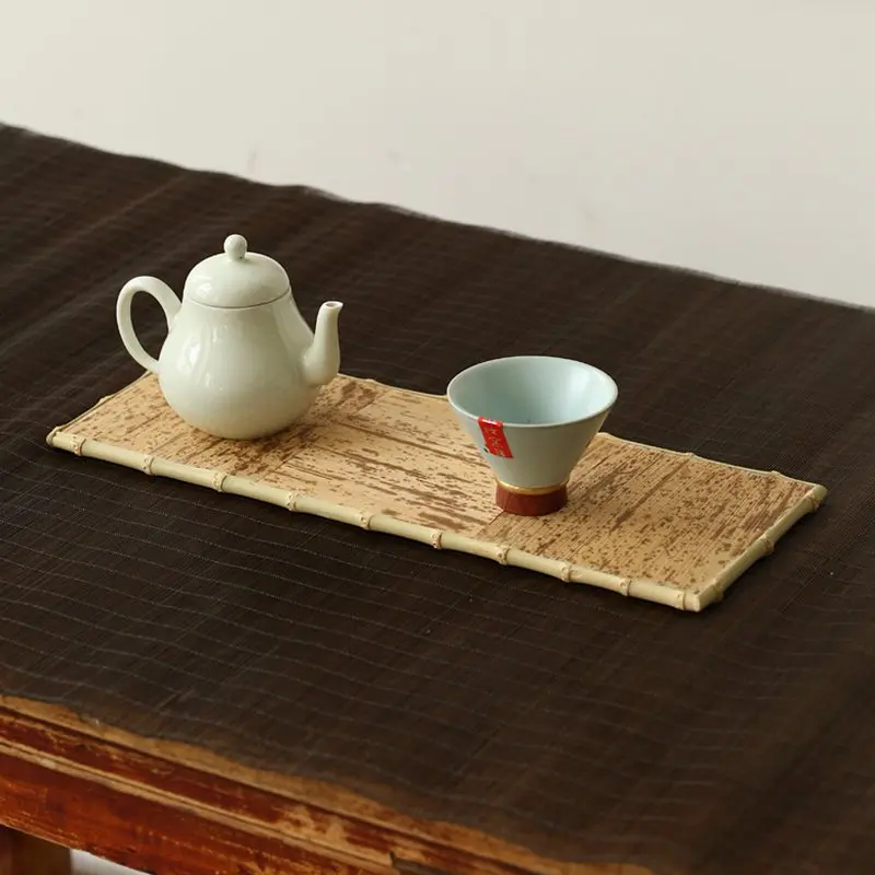 

Zongye sticker bamboo, small tea tray dry bubble tray, Zen bamboo products, tea ceremony accessories sushi mat
