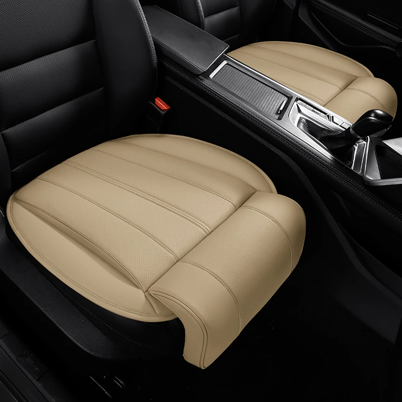

New leather integrated car seat cushion, leg rest, comfortable leg support, anti slip and wear-resistant extended leg rest, all