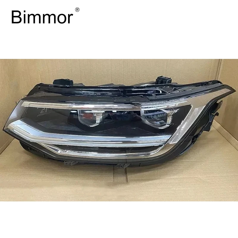 Bimmor Headlight for VW Volkswagen Tiguan 2022 2023 Low Configuration  Head Light LED  Headlamp Semi-assembly Headlamp