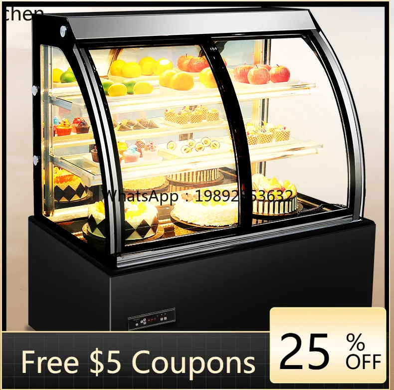 

ZS cake refrigerated display cabinet fruit deli dessert freezer air-cooled desktop small fresh-keeping cabinet