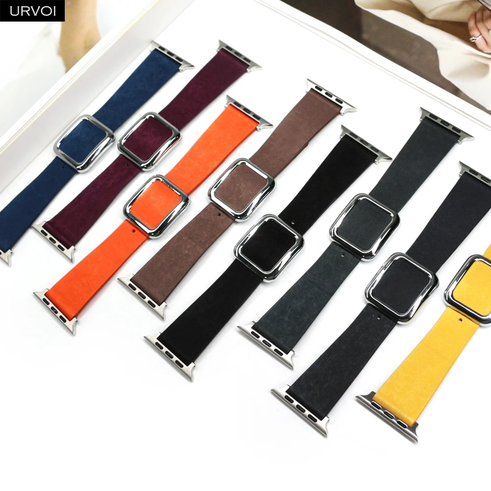 URVOI Finewoven Band for Apple Watch ultra 2 Series 10 9 8 7 6 Modern design buckle strap for iWatch magnetic closure wristband