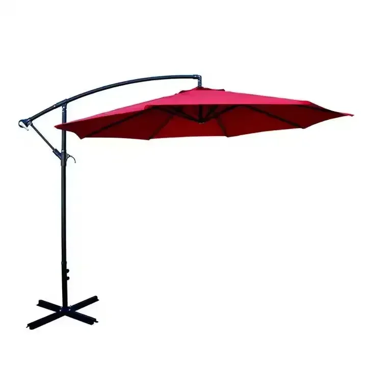 Wholesale Aluminum 8 Steel Ribs Cantilever Garden Sun Shade Umbrella