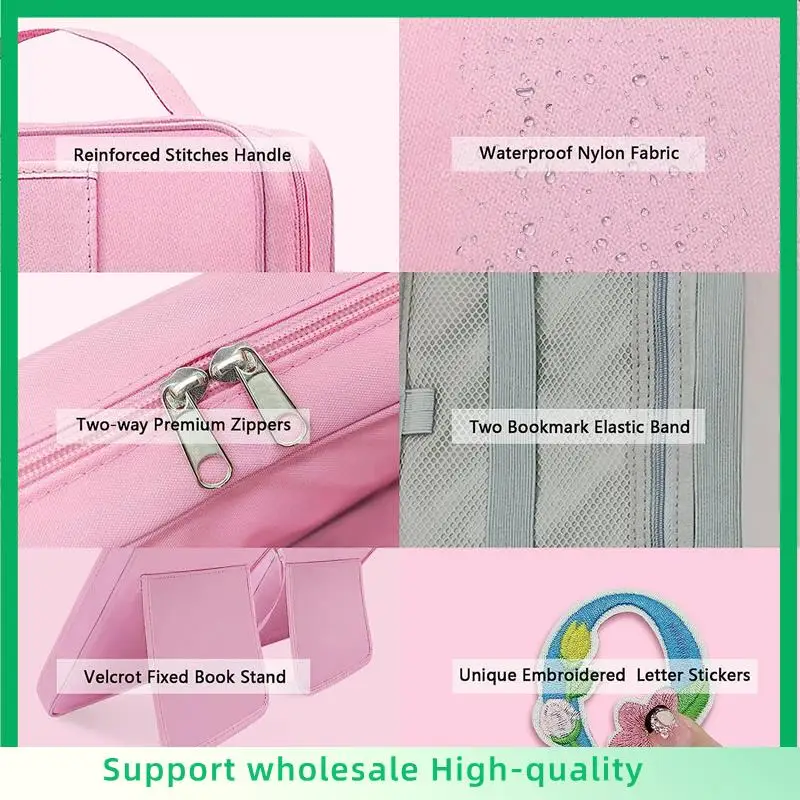 ABSF Bible Bag Children's Book Reading Stand Waterproof Bag Handbag Tablet Computer Electronics Storage Bag Book ,A
