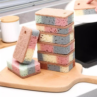 5 Pack Kitchen Sponge Dual-Sided Non-Scratch Sponge Super Absorbent Cleaning Sponge Soft Foam Sponge Household Sponge JAF261