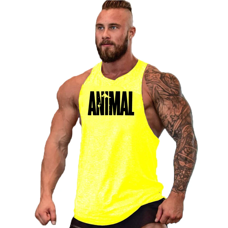 New Gym Tank Top Summer Brand Cotton Sleeveless Shirt Casual Fashion Fitness Stringer Tank Top Men bodybuilding Clothing M-XXL