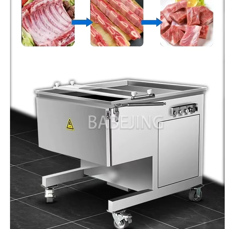BABEJING Efficient Pork Rib Cutting Machine, Poultry And Lamb Meat Cutlet Cutting Machine