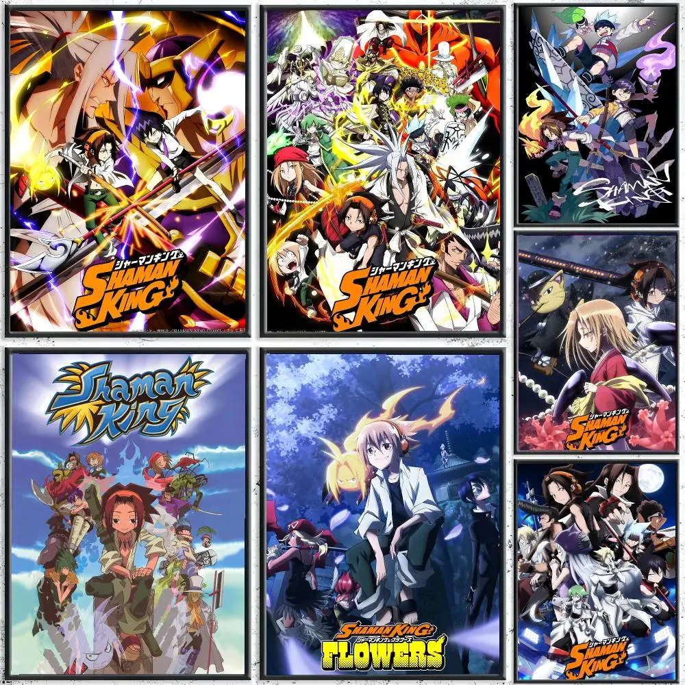 Anime S-Shaman King Poster Reteo Wall Art Aesthetic Room Decor Print Living Room Bedroom Home Decoration