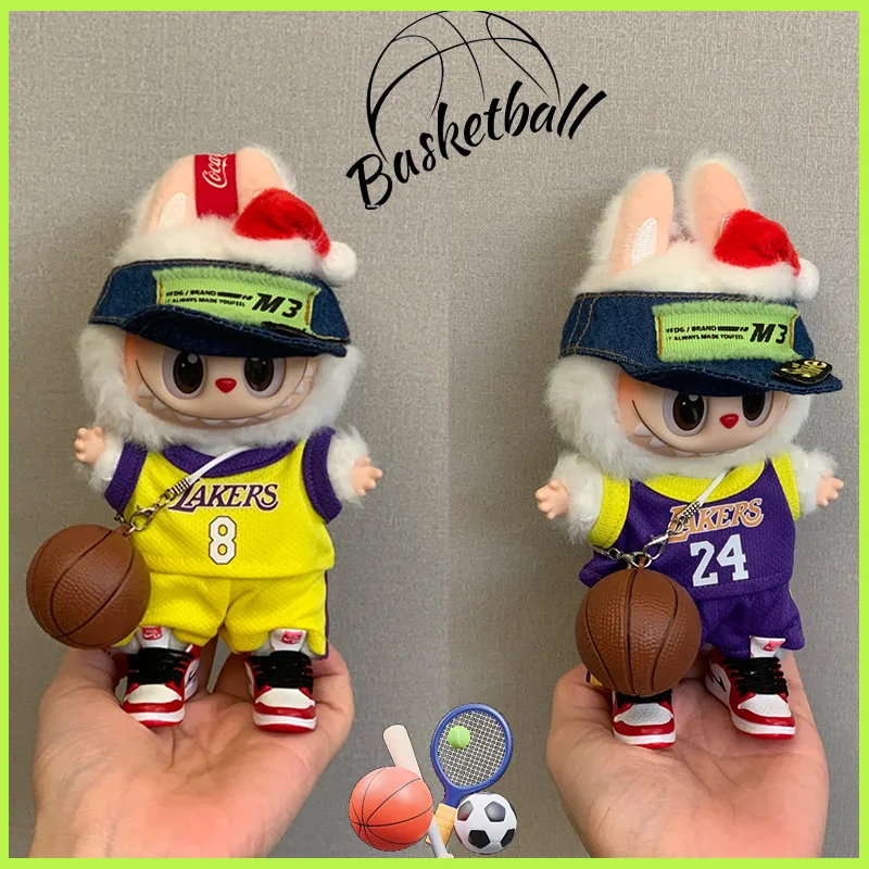 

For Labubu 17cm Baby Clothes Vinyl Pendant Clothes Cute Doll Decoration Handmade Doll Clothes Surprise Holiday Gift Accessories