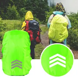 Cubierta reflectante impermeable para mochila, Protector de lluvia para visibilidad nocturna, a prueba de rayos Uv, resistente al desgaste para exteriores