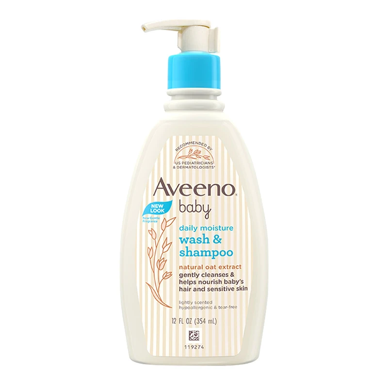 Aveeno baby daily moisture wash & shampoo 354ml