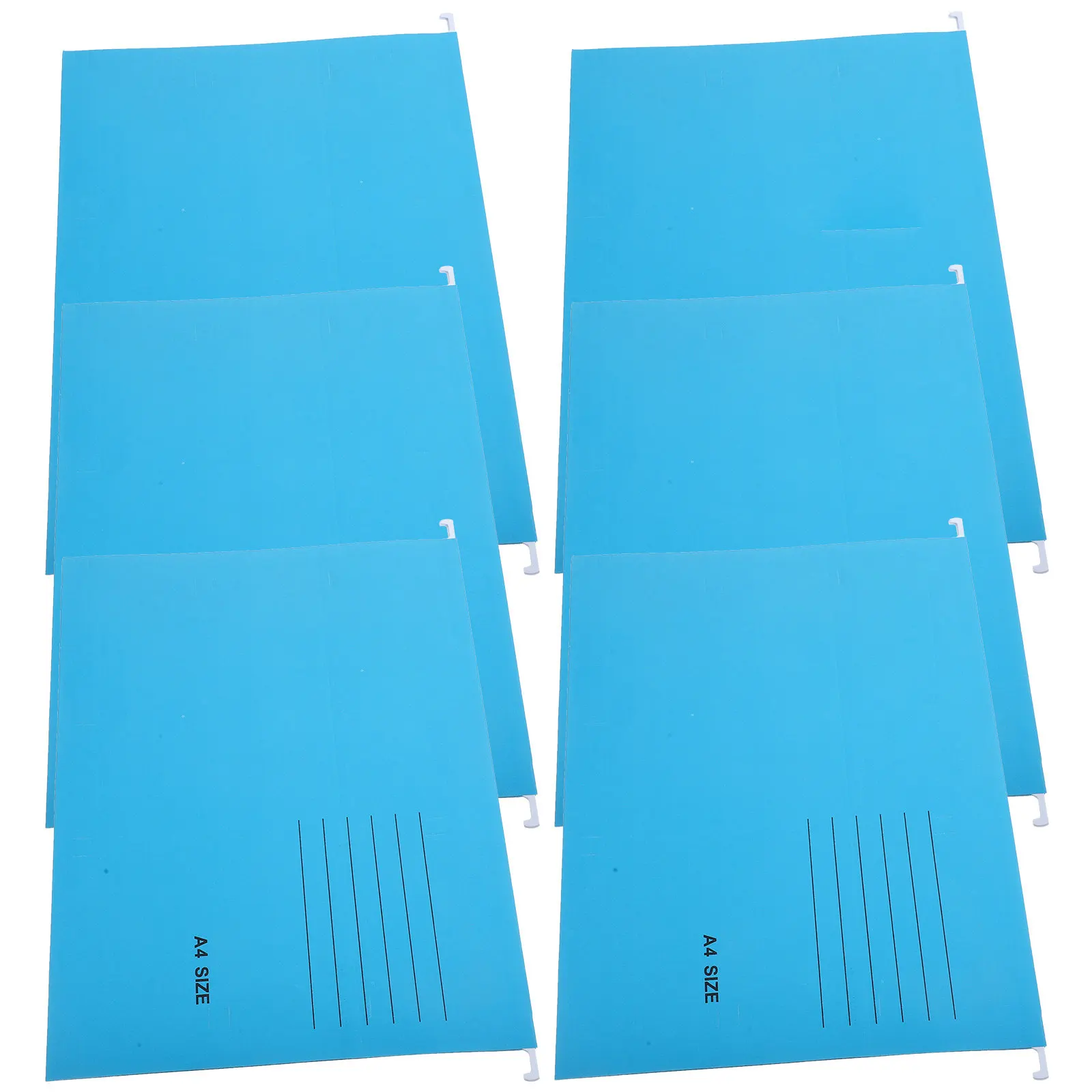 

6Pcs Premium Hanging File Folders A4 Size Reinforced Iron Clip File Holders Colorful Multi Tier Folder for Office Learning