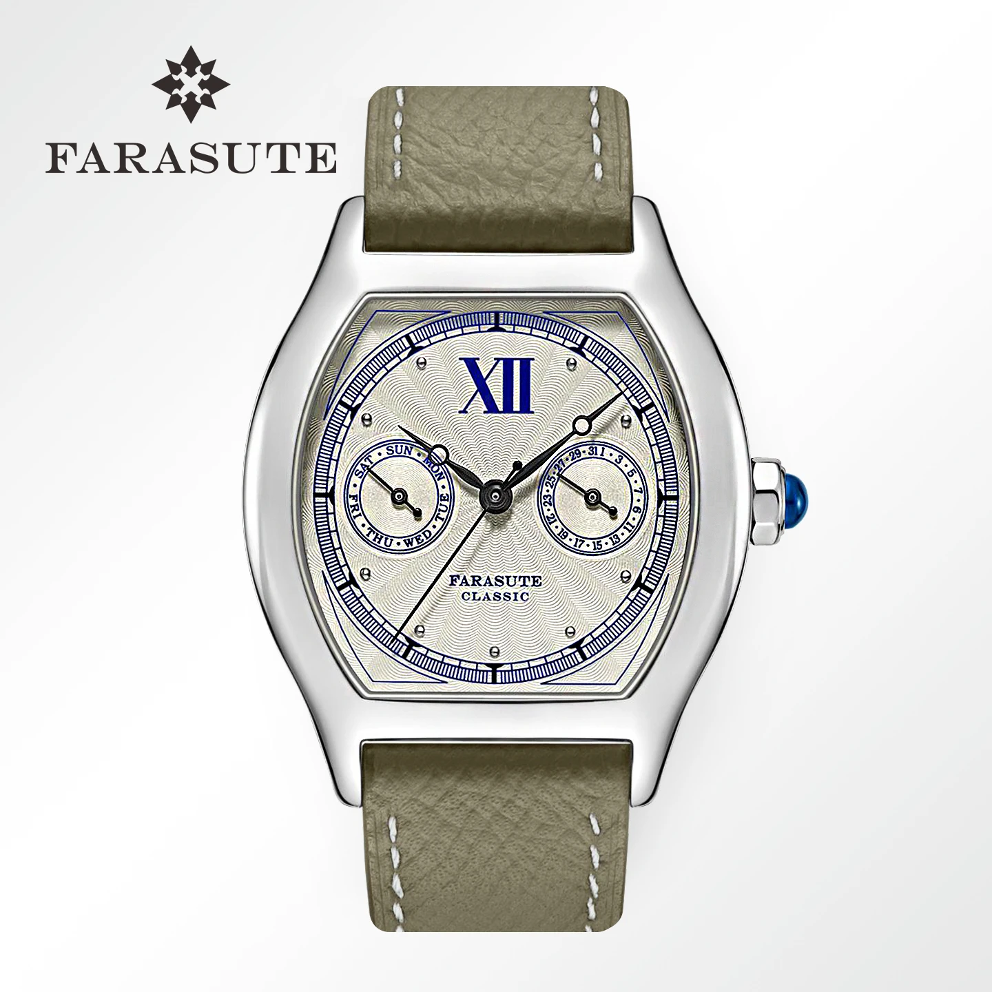 

CPCP Классические винтажные часы с сапфировым зеркалом Многофункциональное сканирование Второй кварцевый механизм Стильный и прочный