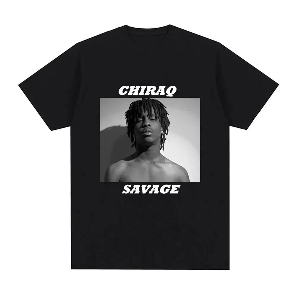 Chief Keef CHIRAQ Savage T Shirt Men's Fashion Vintage T-shirts Summer 100% Cotton Oversized Short Sleeve T Shirts Streetwear