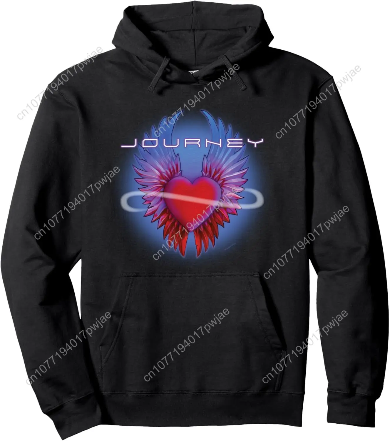

Journey Band Infinity Winged Heart Music Vintage Band Pullover Hoodie