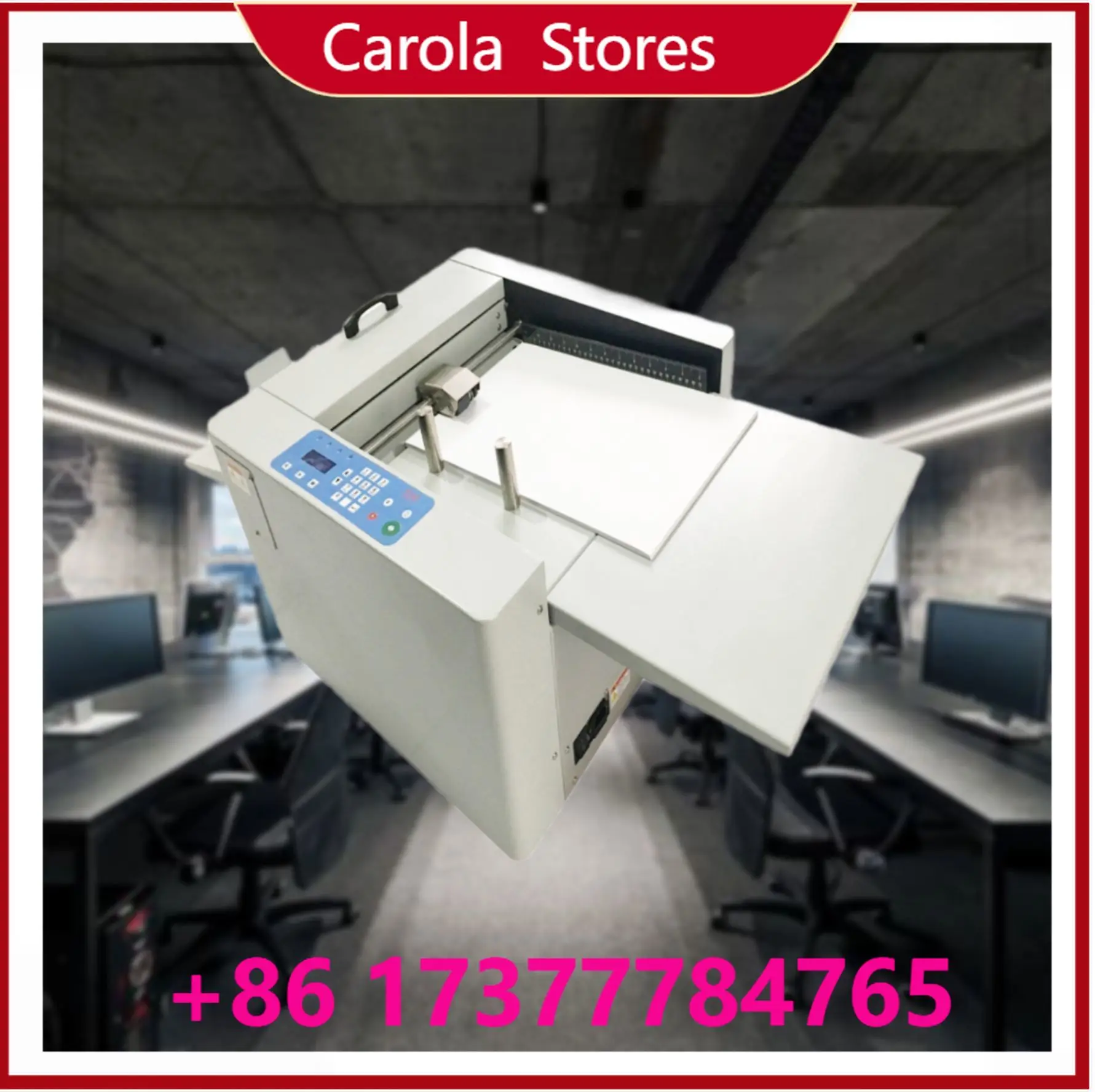 Fully Automatic Digital Paper Creasing Machine, Solid & Dotted Line Perforator for Non-Adhesive Label Flatting, Printing