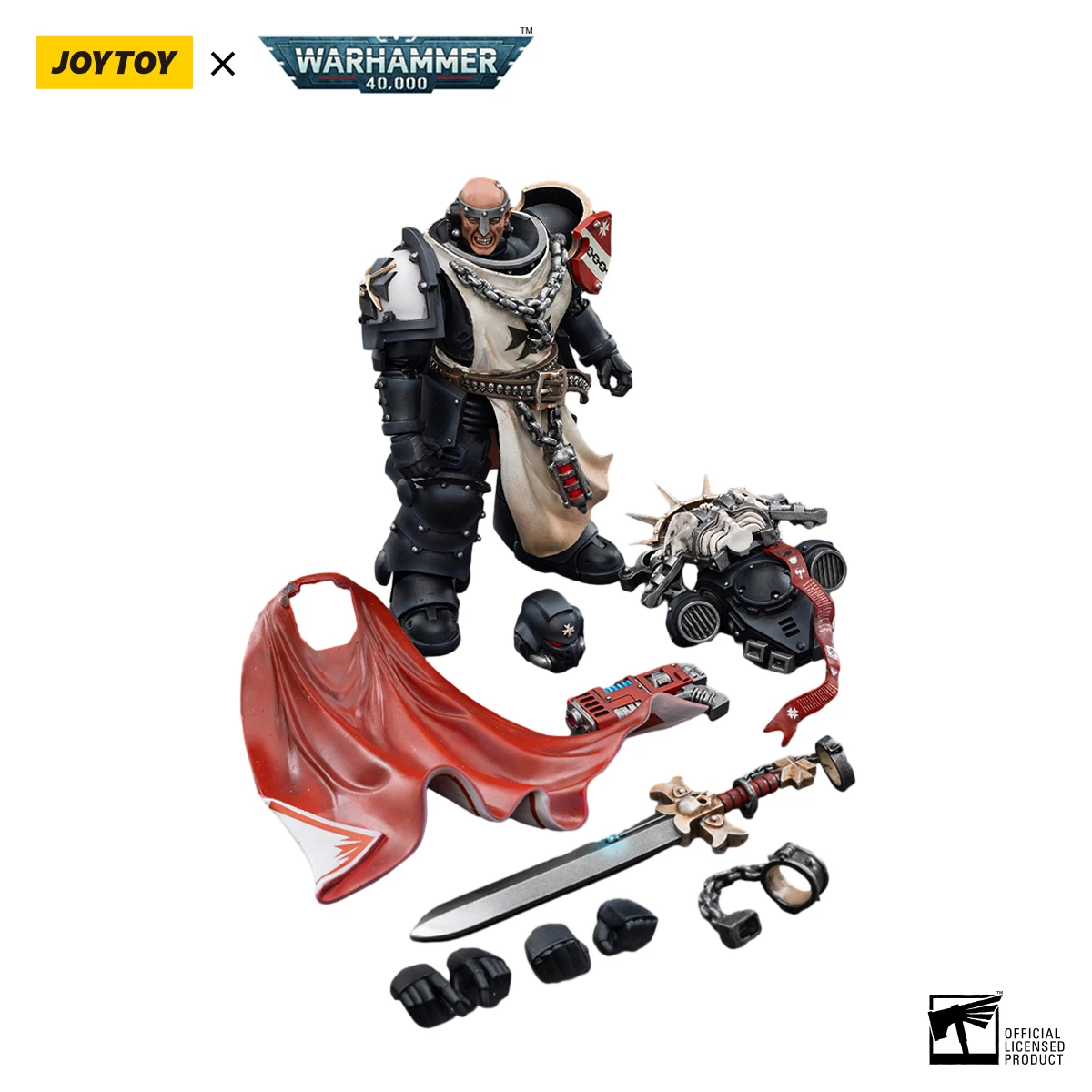 مجسمات الأكشن JOYTOY Warhammer 40k 1/18 Black Templars Marshal Baldeckrath
