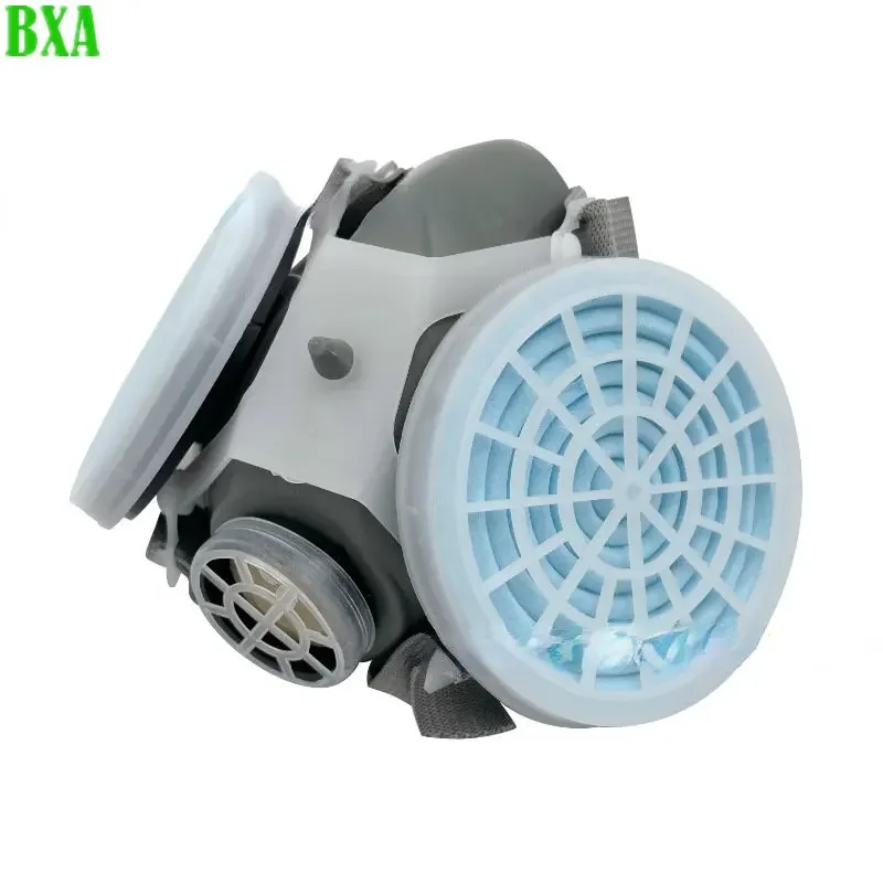 Protective Half Face Anti Dust 301-3 Gas Mask Respirator Painting Spraying Organic Vapor Chemical Filter Work Safety Widely Used