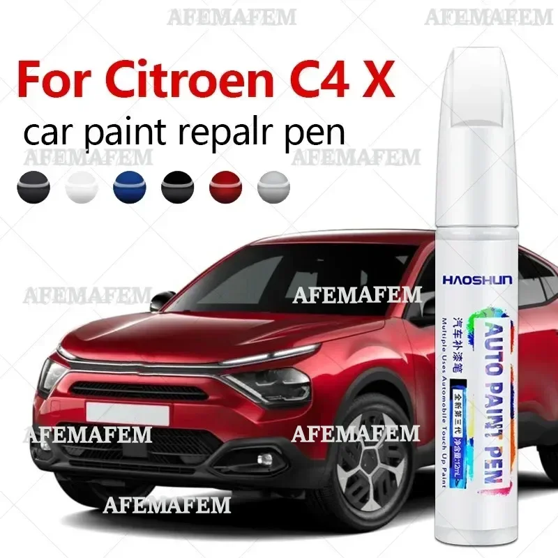 For Citroen C4 X 2022-2025 CMP Paint Repair Pen Touch Up Scratch Remover DIY Auto Accessories Black White Grey Red Blue