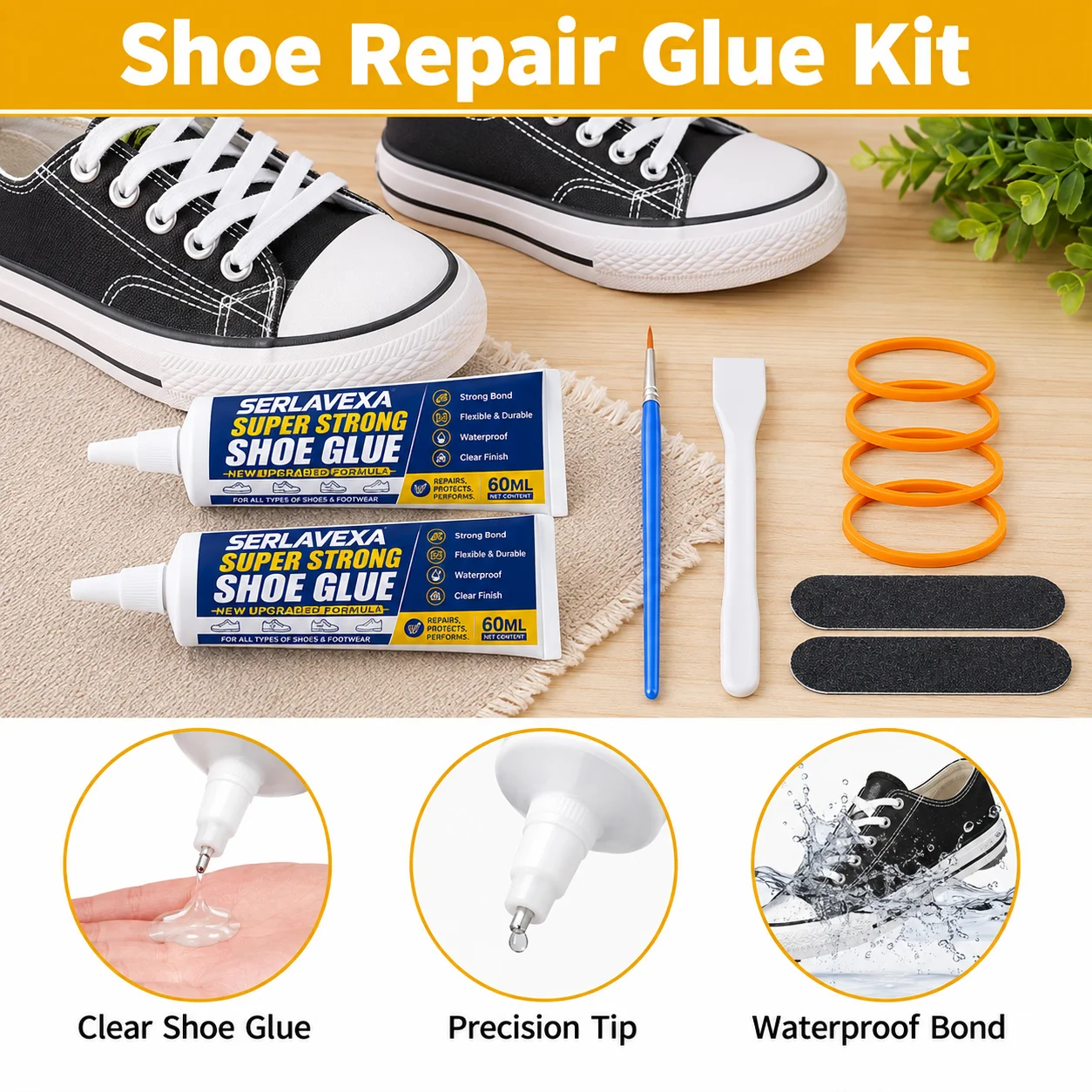 2 Stück 60ml Schuhsohlen-Klebs – Sneaker Care Set Bewertung und Preis