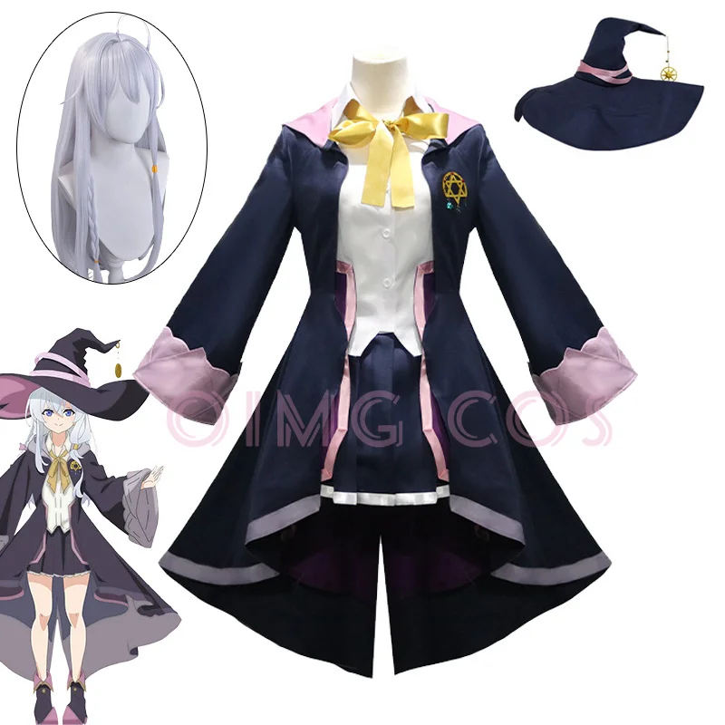 

Wandering Witch The Journey of Elaina Cosplay Costume Carnival Uniform Anime Halloween Party Masquerade Costumes Women Game