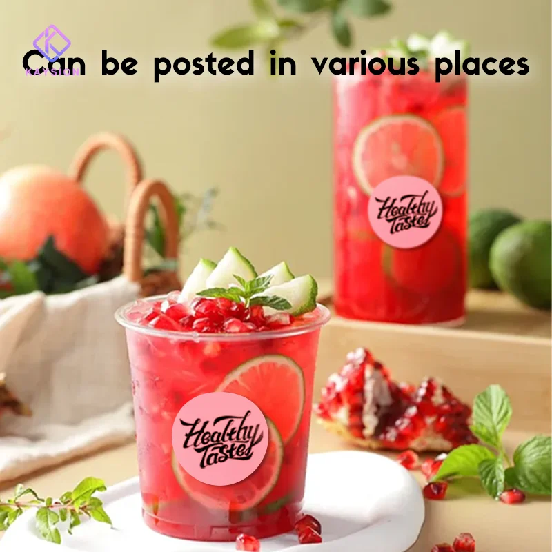 5 Rolls of Color 50mm Round Labels Thermal Stickers for KAYSION SK58 P50 Phomemo Portable Printer Home Business Label Printing