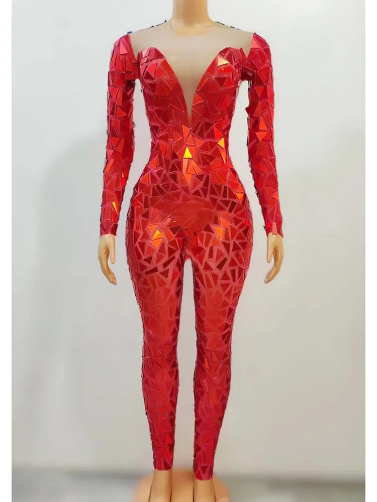 High Quality Sequin Elastic Jumpsuit 2024 New Fashion Customized Women'S Clothing