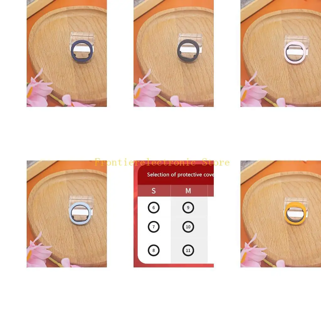 

G8DB Silicone Protective Cover Sweat Resistant Sleeve for RingConn Gen 2 Intelligent Rings Lightweight Antislip Easy Cleaning