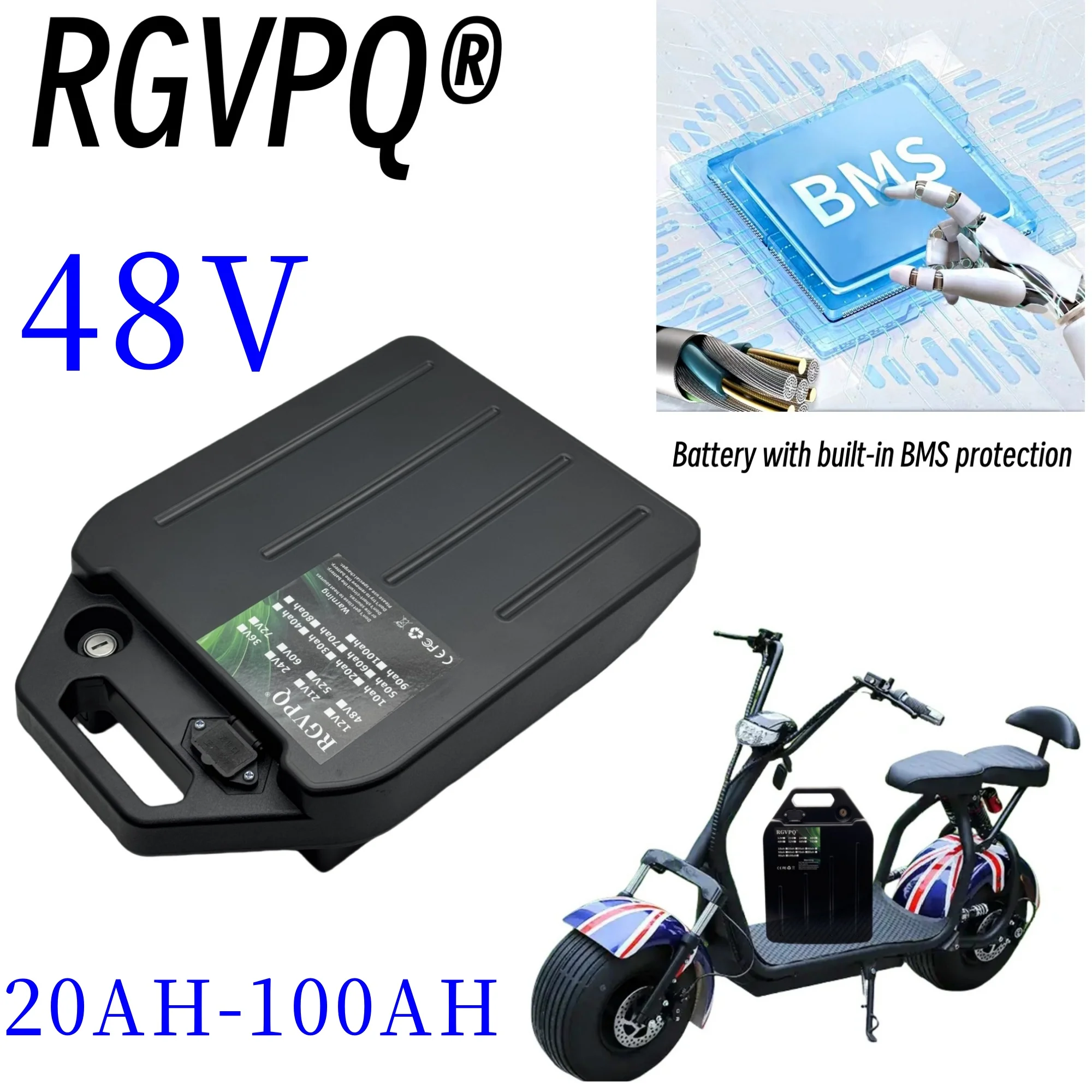 

48V20AH-100AH.18650 lithium-ion battery, free air transportation, shipped within 24 hours, suitable for all 24V equipment backup